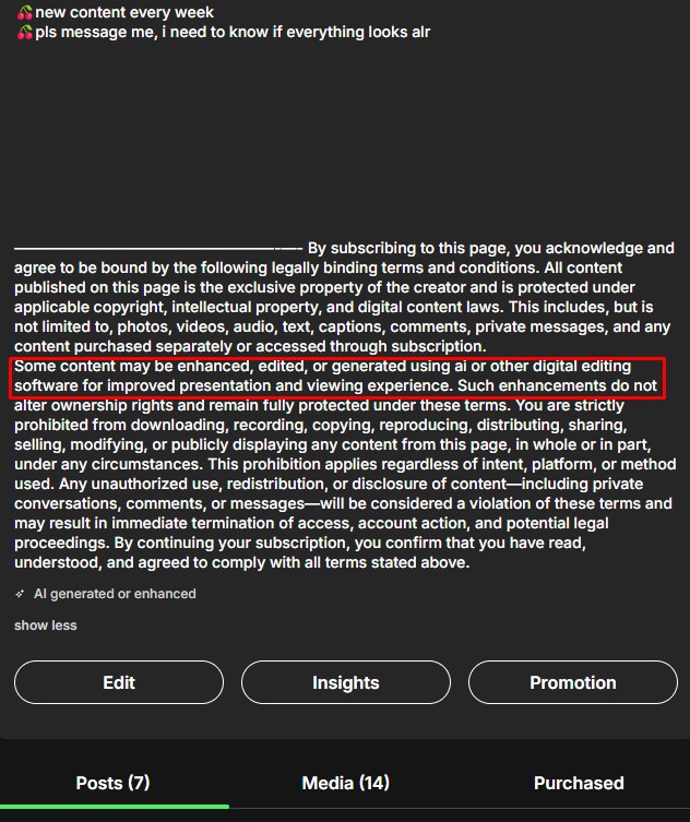 fanvue bio